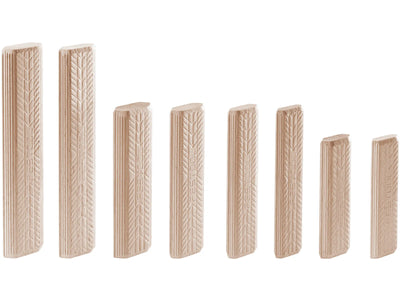 Kołki drewniane biszkoptowe Festool Domino; D 12x100/100 BU tępe