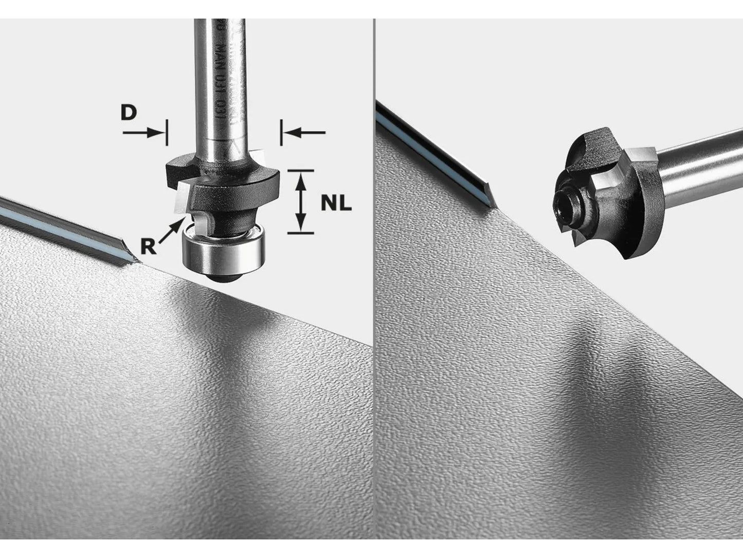 Frez do zaokrąglania Festool HW; 2/20/47 mm