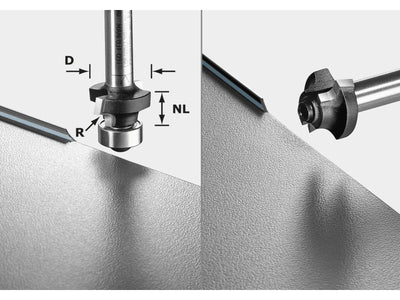 Frez do zaokrąglania Festool HW; 2/20/47 mm