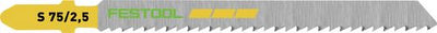 Blades for jigsaw Festool 75 mm 2.5 mm 5 units