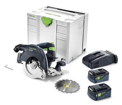 Cordless circular saw Festool HKC 55 Li EBI-Plus-SCA 18 V 2x5.2 Ah accu.