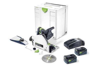Cordless circular saw Festool TSC 55 Li 5.2 REBI-Plus-SCA 2x18 V 2x5.2 Ah accu.