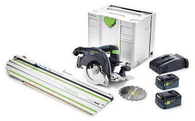 Cordless circular saw Festool HKC 55 Li 5.2 EBI-Set-SCA-FSK 420 18 V 2x5.2 Ah accu.