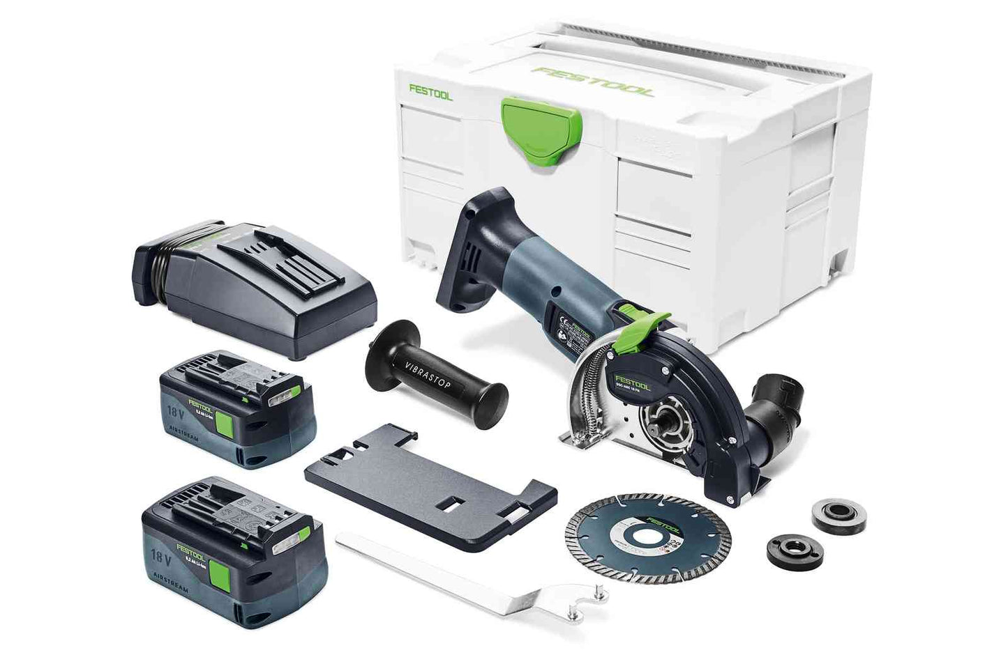 Wall chaser Festool DSC-AGC 18-125 FH Li 5.2 EBI-Plus 18 V 2x5.2 Ah accu.