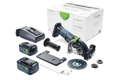 Wall chaser Festool DSC-AGC 18-125 FH Li 5.2 EBI-Plus 18 V 2x5.2 Ah accu.