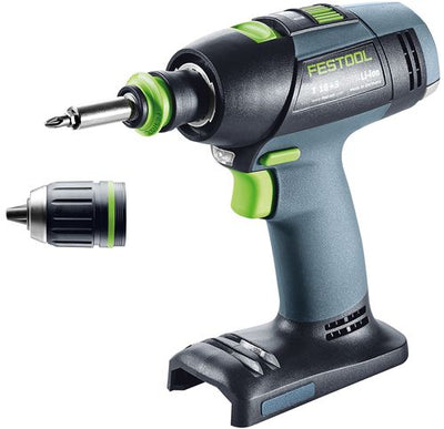 Drill driver Festool T 18+3-Basic 18 V (without battery and charger)
