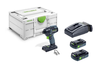 Cordless impact driver Festool TID 18 C 3.1-Plus 18 V 2x3.1 Ah accu.