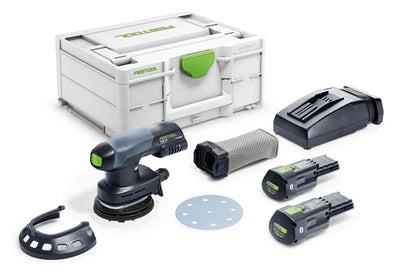 Orbital sander Festool ETSC 125 3.1 I-Plus 18 V 2x3.1 Ah accu.
