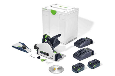 Cordless circular saw Festool TSC 55 5.2 KEBI-Plus/XL 18 V 2x5.2 Ah accu. + 2xTCL 6