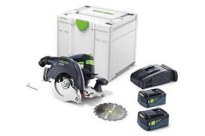 Cordless circular saw Festool HKC 55 5.2 EBI-Plus-SCA 18 V 2x5.2 Ah accu.