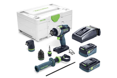 Cordless driver drill Festool TDC 18/4 5.2/4.0 I-Set QUADRIVE 18V 5.2 Ah + 4.0 Ah