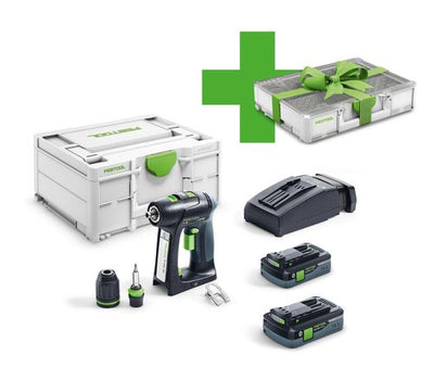 Drill driver Festool C 18 HPC 4.0 I-Plus Organizer Edition 18 V 2x4.0 Ah accu.