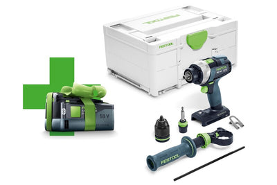 Cordless driver drill Festool TDC 18/4 I-Basic QUADRIVE 18V (without battery and charger) + 5.0 Ah battery for free!