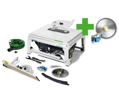 Table saw Festool TKS 80 EBS KT/W40 Limited Edition + cartridge and cutting disc