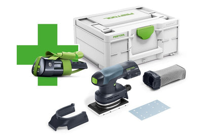 Orbital sander Festool RTSC 400-Basic-ERGO (batteries and charger not included) + 3.0 Ah battery for free!