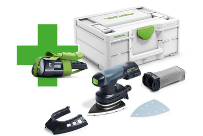Cordless multisander Festool DTSC 400-Basic-ERGO (batteries and charger not included) + 3.0 Ah battery for free!