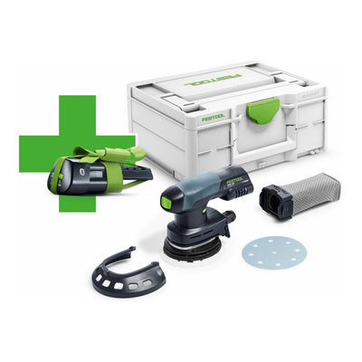 Orbital sander Festool ETSC 125-Basic-ERGO (batteries and charger not included) + 3.0 Ah battery for free!