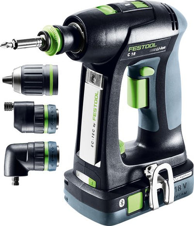 Drill driver Festool C 18 HPC 4.0 I-Set  18 V 2x4.0 Ah akum accu.