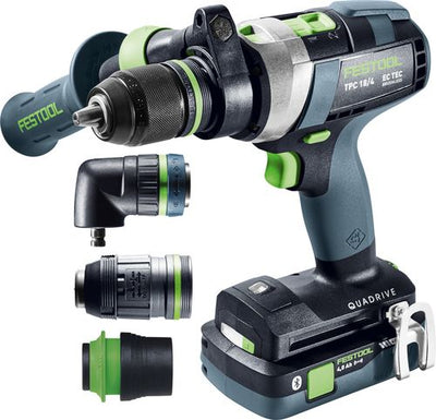 Drill driver Festool QUADRIVE TPC 18/4 5.0/4.0 I-Set/XL  18 V 5.0 Ah + 4.0 Ah accu.