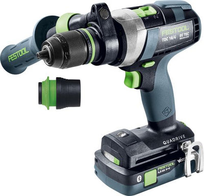 Cordless Impact Drill Festool QUADRIVE TDC 18/4 5.0/4.0 I-Plus  18 V 5.0 Ah + 4.0 Ah accu.