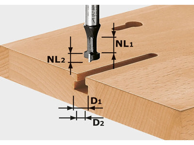 Frez do otworów w kształcie litery T Festool 9/5/10,5/6 mm