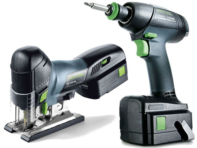 Tool set Festool (T 18+3 + PSC 420-Plus) 18 V 2x5.2 Ah accu.