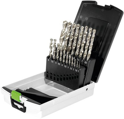 Metal drill bit set Festool HSS D 1-10 Sort/19x 1-10 mm 19 units