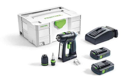 Drill driver Festool C 18 Li 3.1-Compact 18 V 2x3.1 Ah accu.