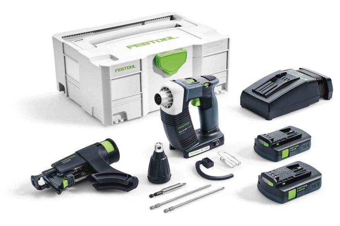 Drywall Screwdriver Festool DWC 18-2500 Li 3.1-Compact 18 V 2x3.1 Ah accu.