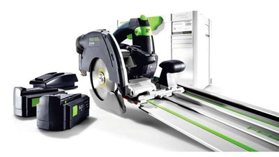 Cordless circular saw Festool HKC 55 Li 5.2 EB-Set-FSK420 18 V 2x5.2 Ah accu. + Guide rail Festool FSK 420
