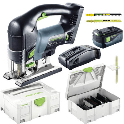 Cordless jigsaw Festool PSBC 420 Li 5.2 EB-Set 18 V 1x5.2 Ah accu.