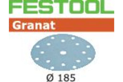 Sandpaper for random orbit sanders Festool Granat 185 mm P100 100 units