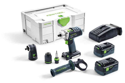 Drill driver Festool DRC 18/4 Li 5.2-Set-SCA 18 V 2x5.2 Ah accu.