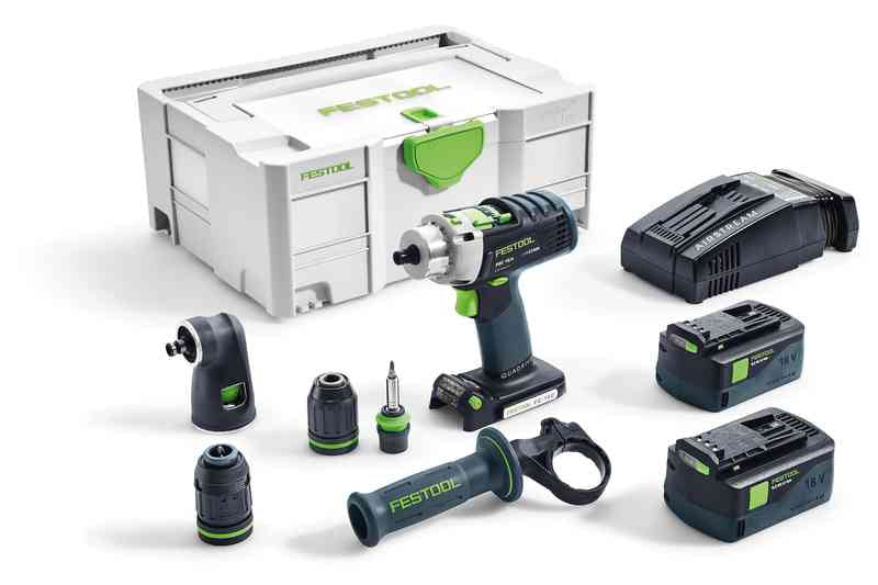 Cordless Impact Drill Festool PDC 18/4 Li 5.2-Set/XL 18 V 2x5.2 Ah accu.