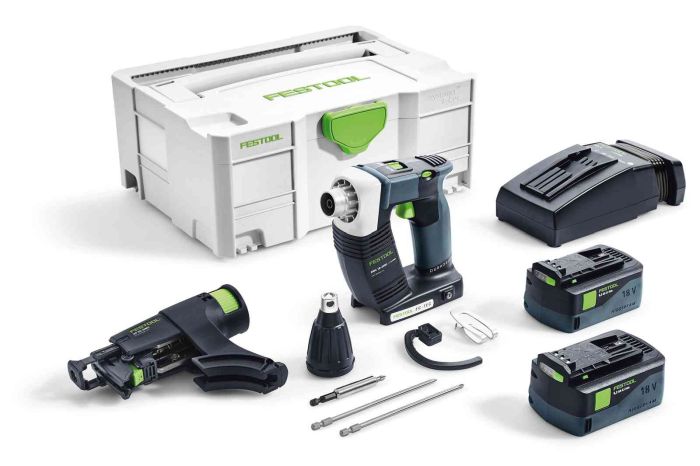 Drywall Screwdriver Festool DWC 18-2500 Li 5.2-Plus 18 V 2x5.2 Ah accu.