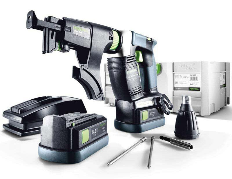 Drywall Screwdriver Festool DWC 18-4500 Li 5.2-Plus 18 V 2x5.2 Ah accu.