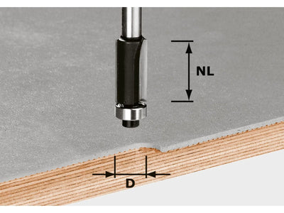 Frez do przycinania krawędzi Festool 12,7 mm; z łożyskiem
