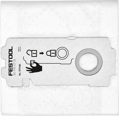 Fabric bags for vacuum cleaner Festool SC-FIS-CT 25 5 units