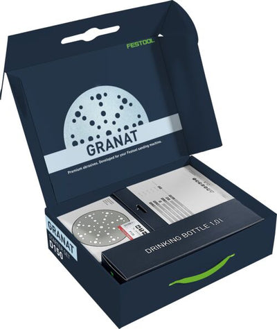 Sand paper Festool Granat 150 mm P60/80/120/180/220/320 60 pcs. + Accessory
