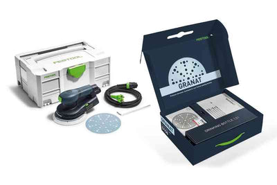 Orbital sander Festool ETS EC 150/3 GR-Set P 400 W + As a gift: Granat Starter-Set