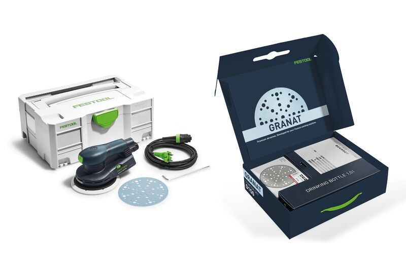 Orbital sander Festool ETS EC 150/5 GR-Set P 400 W + As a gift: Granat Starter-Set