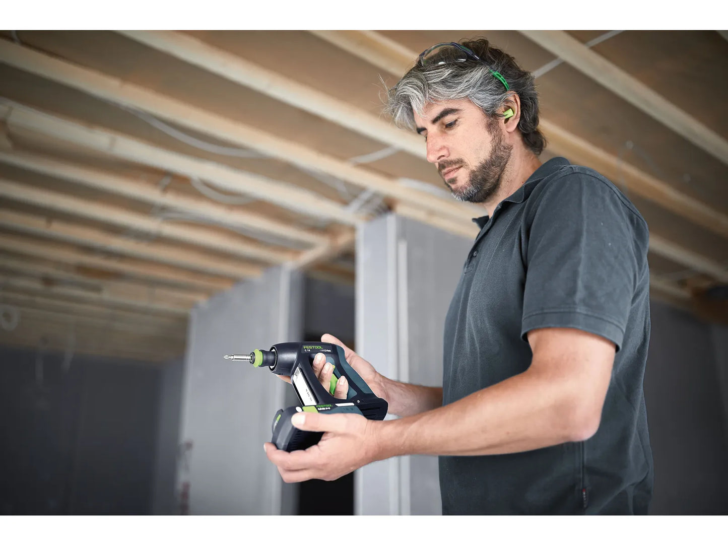 Wiertarko-wkrętarka Festool C 18 HPC 4.0 I-Plus; 18 V; 2x4,0 Ah akumulator.