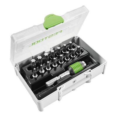Screwdriver Bit Accessory Set Festool SYS3 XXS CE-TX BHS 60 18 units