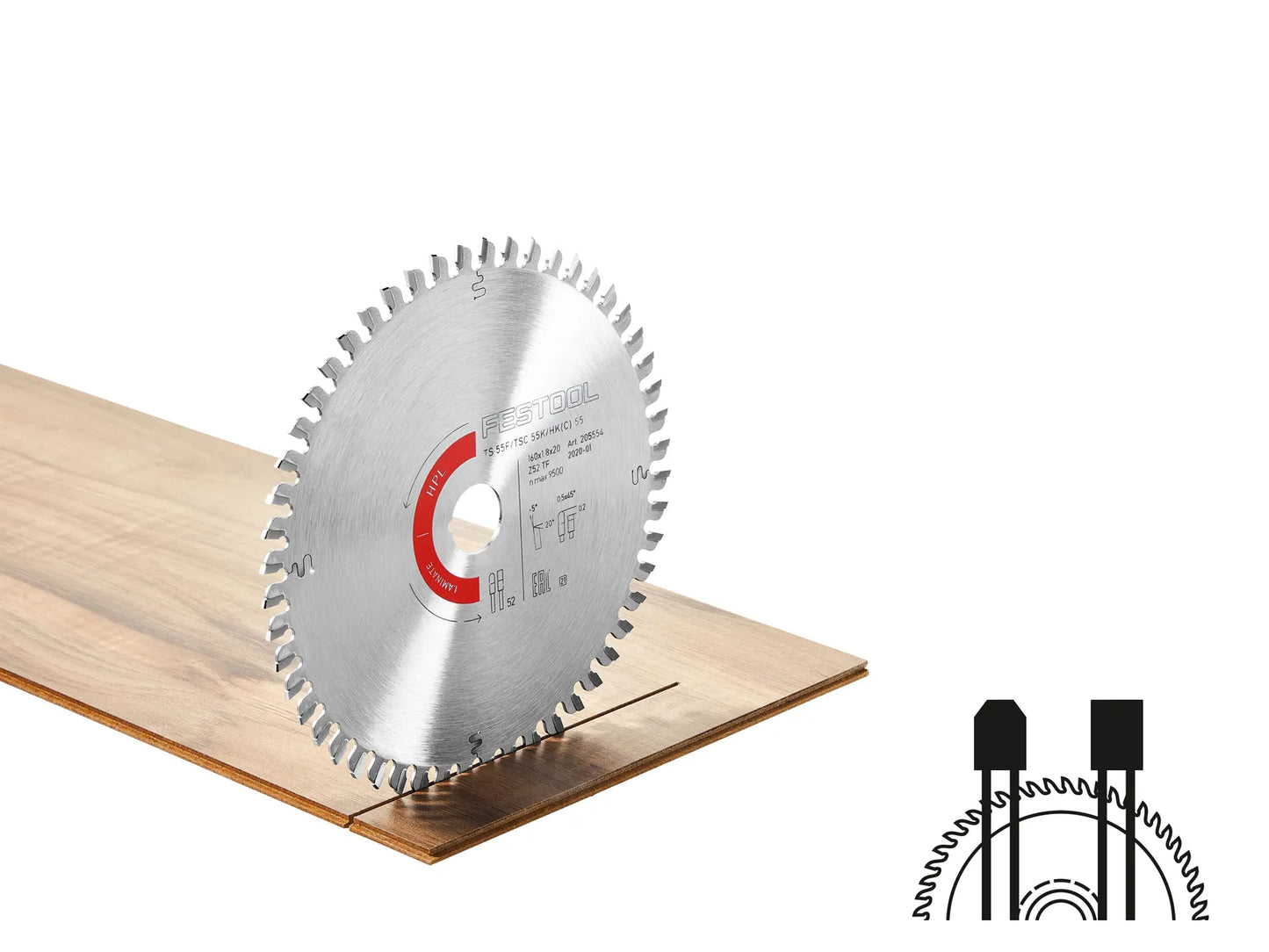 Sawing disc for laminate Festool; 210x2.4x30.0 mm; Z60; 4°
