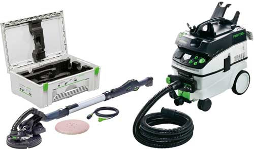 Wall sander set Festool Set/IP (Long-reach wall sander LHS 225 and vacuum CTL36, 2 sanding pad)