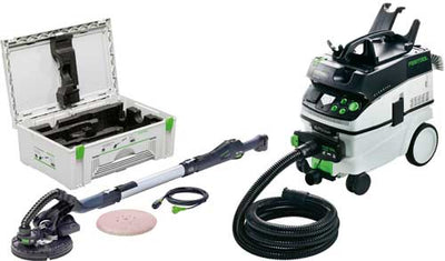 Wall sander set Festool Set/IP (Long-reach wall sander LHS 225 and vacuum CTM36, 2 sanding pad)