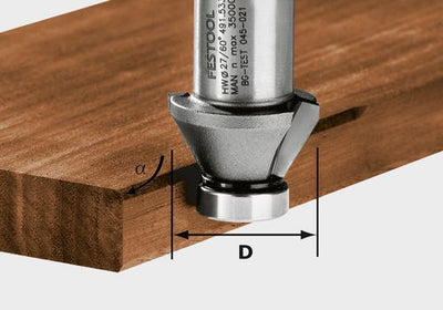 Chamfer router bit Festool 27 mm 45
