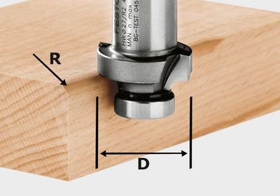 Rounding router bit Festool 2/27 mm