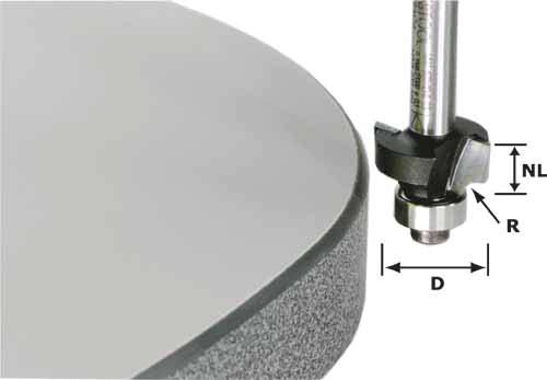 Classic ogee cutter Festool 3/10/50 mm with bearing