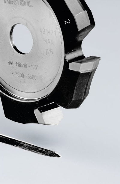 V-groove cutter Festool 118 mm 135 ° for aluminum